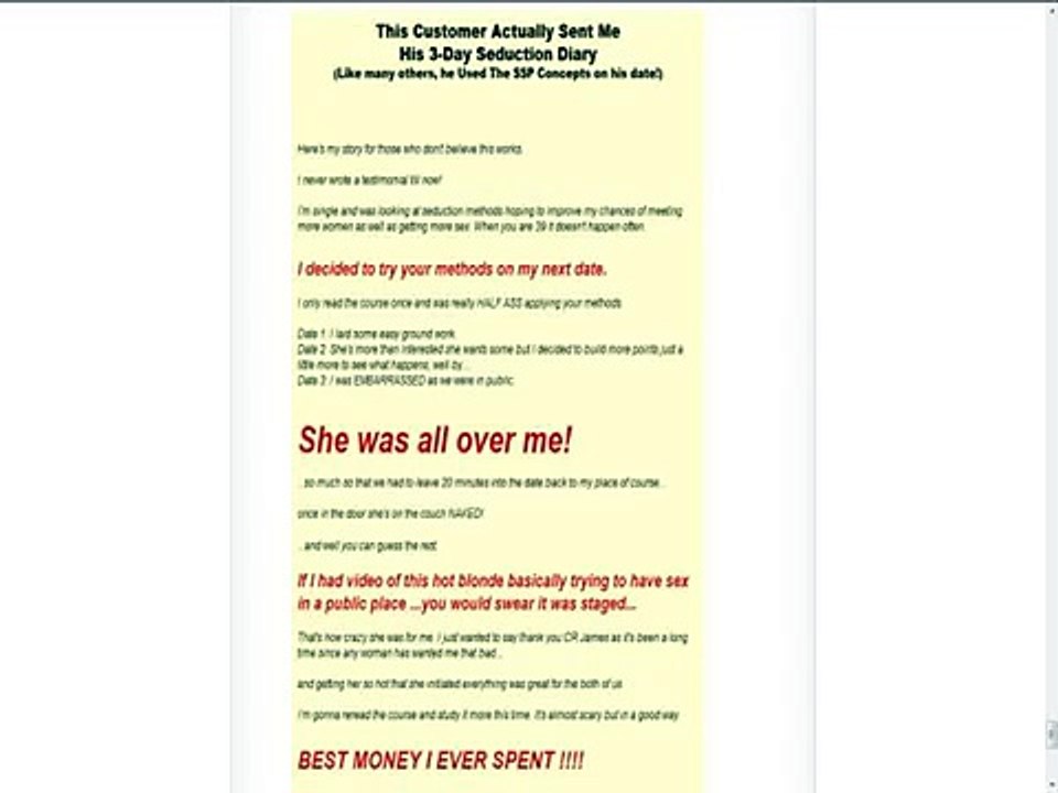 Seduction For Guys In Relationships E-books.