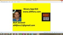 Binary App 810 Review, Is Binary App 810 Legitimate