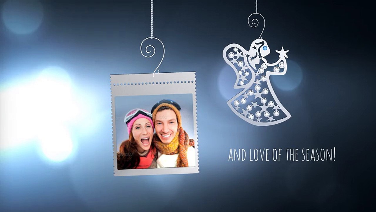 Christmas After Effects Template for Holiday Opener "Crystal Greetings"