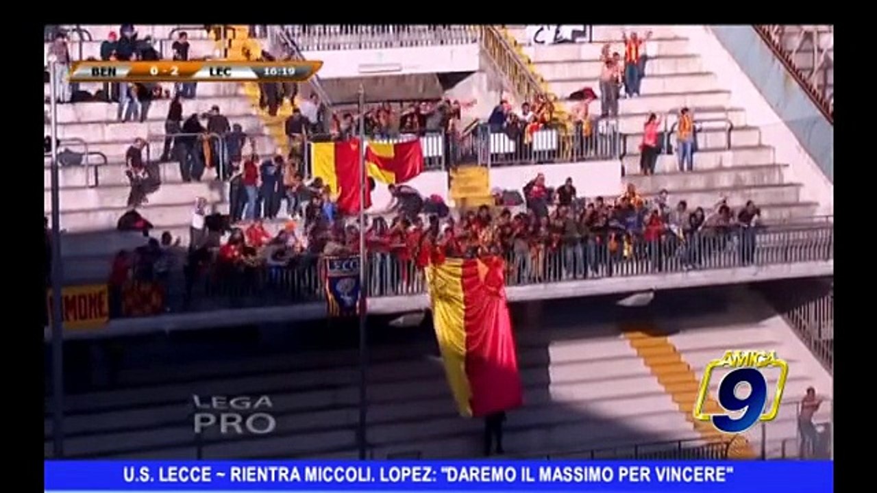 U.S. LECCE | Rientra Miccoli, Lopez: "Daremo il massimo per vincere"