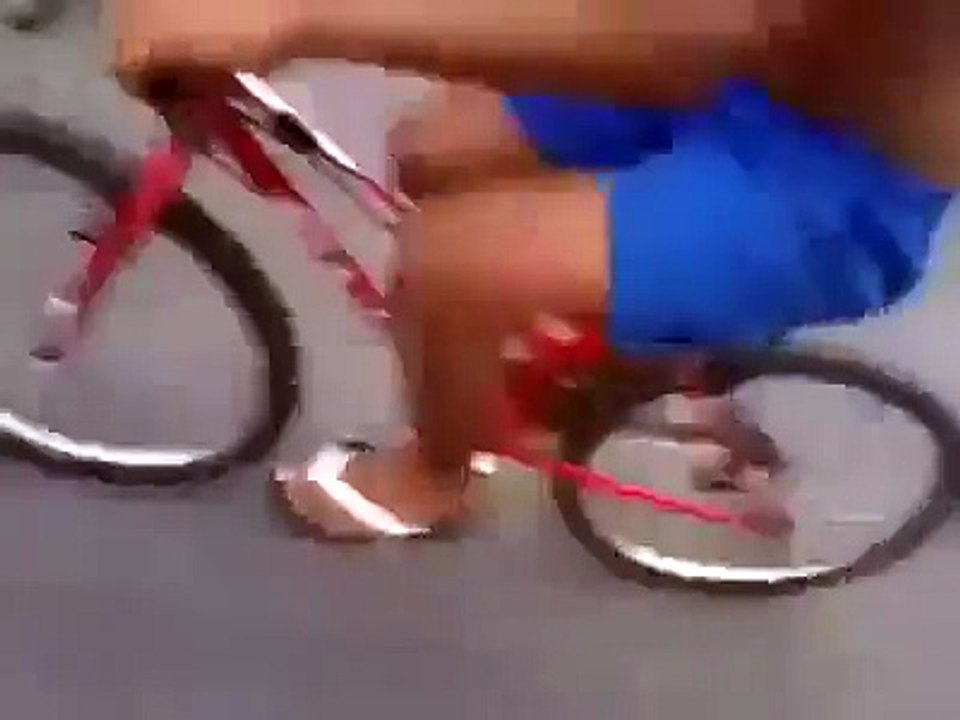 The world's greatest guy to cycle Wheeling on a one Wheel