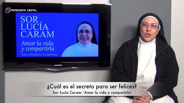 Sor Lucía Caram, autora de 'Amar la vida y compartirla'. 27-11-2014