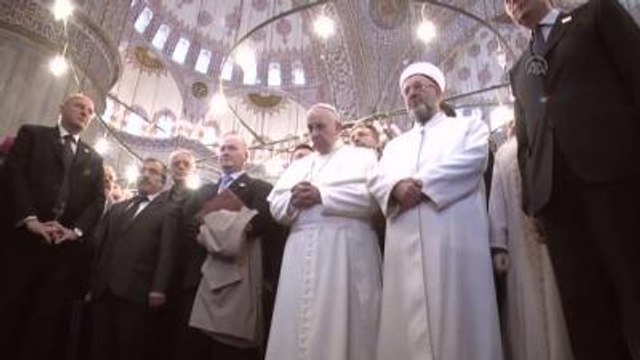 Papa Franciscus, Sultanahmet Camisi'nde Detay