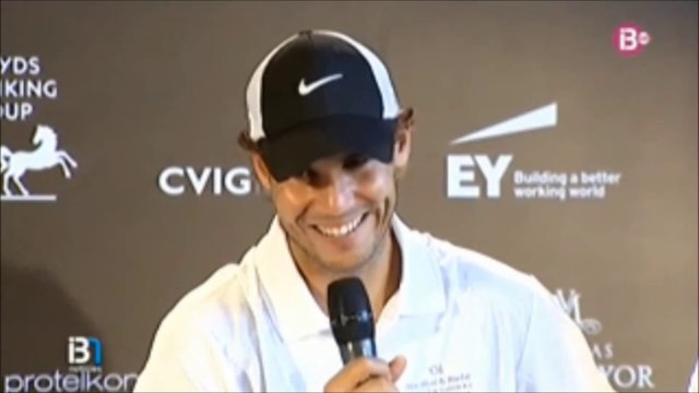 The presentation of the 'Olazábal&Nadal Invitational 2014' charity golf tournament in Mallorca