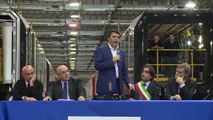 Reggio Calabria - Intervento di Renzi nella fabbrica di Ansaldo Breda (28.11.14)