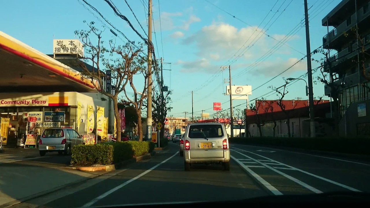 ドライブ映像　伊川谷のなか卯、ファミリーマート近辺