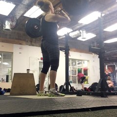 Front squat with pause 120# last set