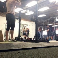 Front squat with pause 120# first set