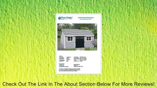 Building Blueprints Shed Plans 10' x 20' Reverse Gable Roof Style Design # D1020G, Material List Included Review