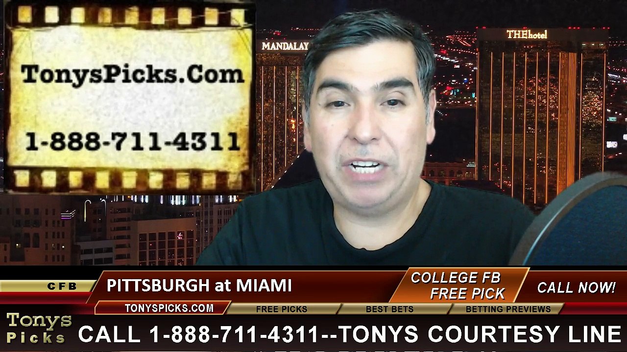 Miami Hurricanes vs. Pittsburgh Panthers Free Pick Prediction NCAA College Football Odds Preview 11-29-2014