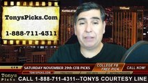 Saturday College Football Free Picks Betting Predictions Odds Previews 11-29-2014