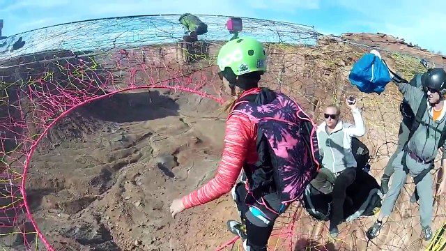 Toile d'araignée pour Base-Jumper