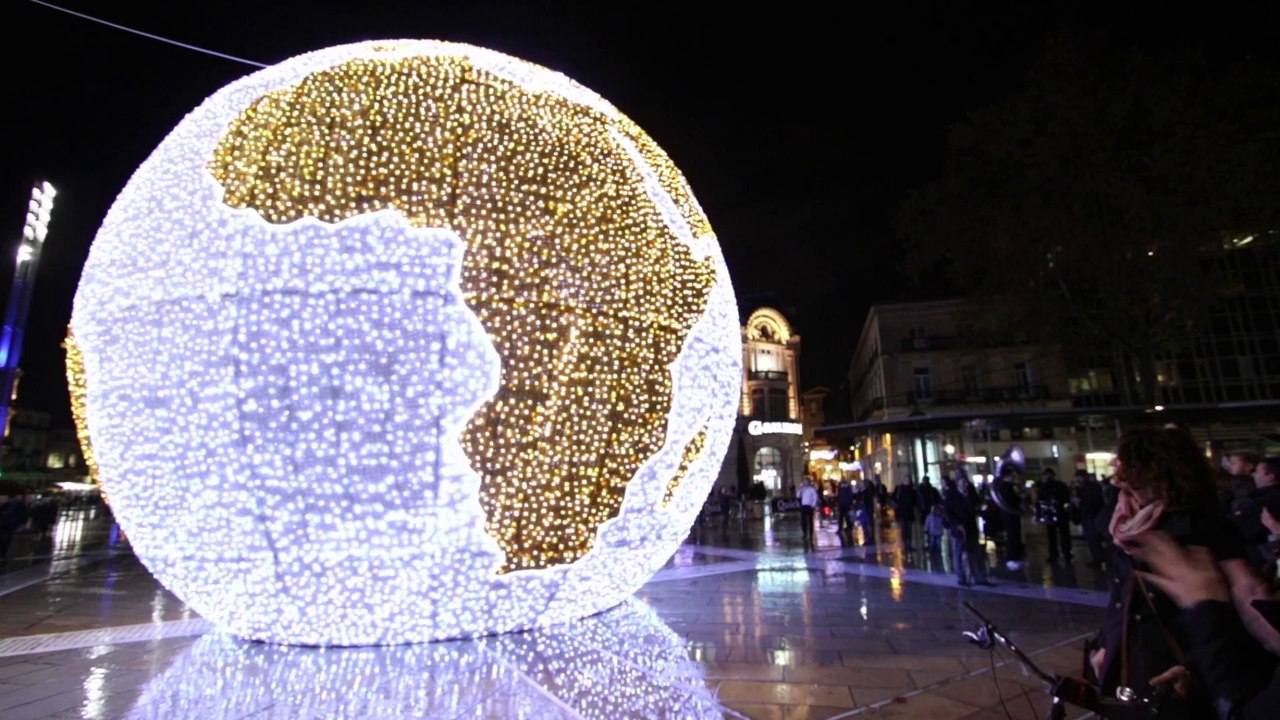 Illuminations de noël 2014 Montpellier