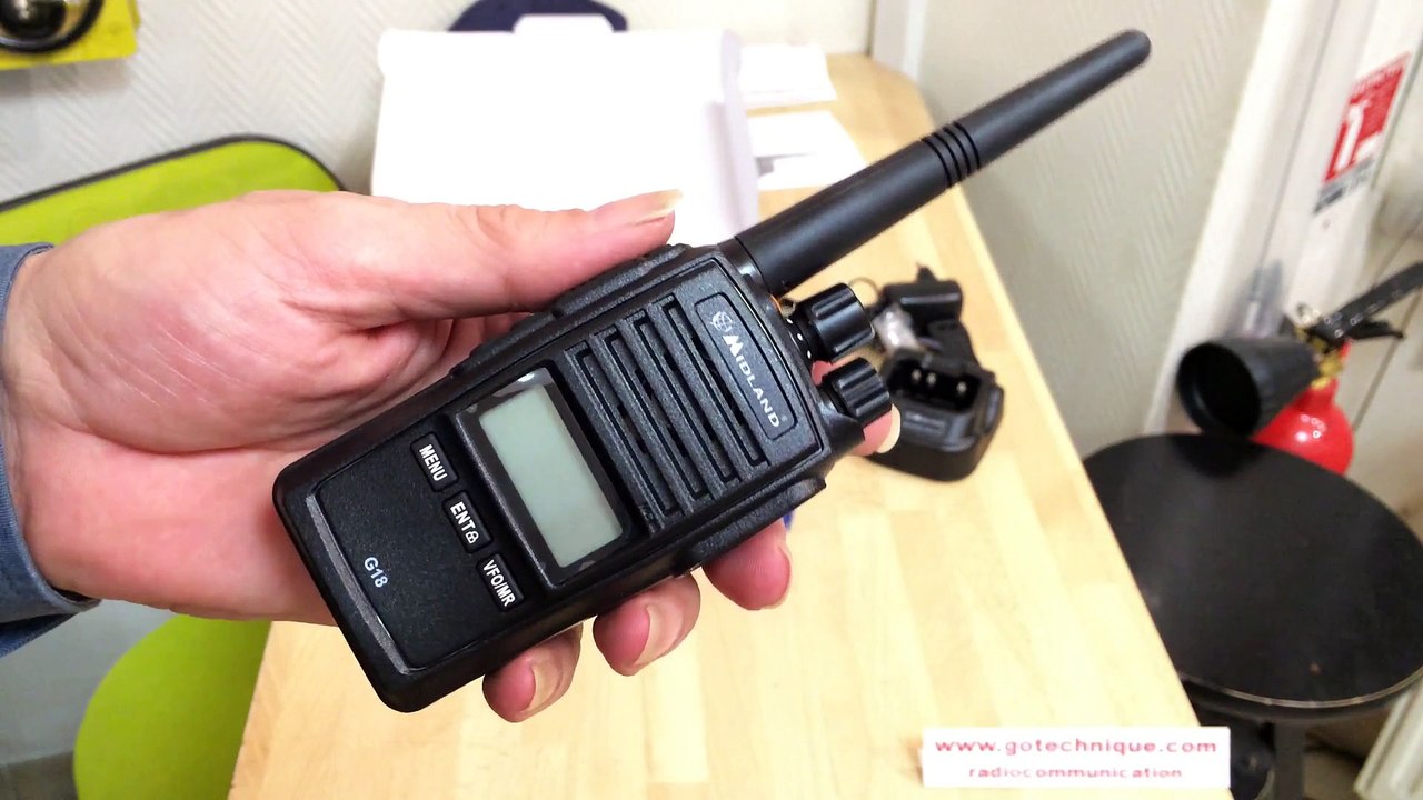 Talkie Walkie Midland G18 PMR446 UHF Presentation Go Technique