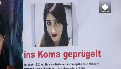 Almanya'da binlerce kişi Tuğçe Albayrak'ın cesaretine saygı için toplandı
