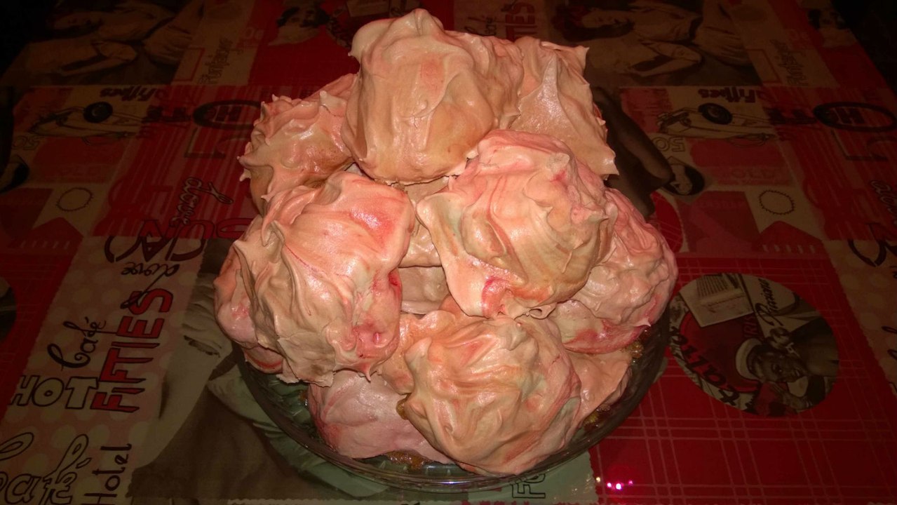 recette facile de meringue italienne parfum fraise
