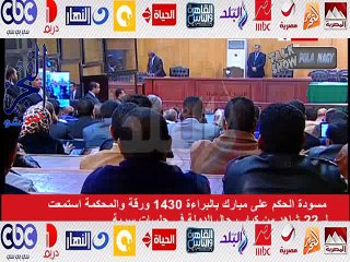 بالفيديو..مبارك يودع سريره الطبى بعد البراءة..والحكم النهائى يجدد دموع أهالى شهداء يناير