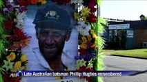 Remembrance ceremony for late Australian batsman Phillip Hughes