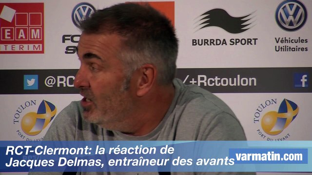 RCT-Clermont: la réaction de Jacques Delmas, entraîneur des avants