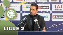 Conférence de presse FC Sochaux-Montbéliard - Clermont Foot (1-0) : Olivier ECHOUAFNI (FCSM) - Corinne DIACRE (CF63) - 2014/2015