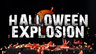 Happy Halloween Explosion in Slow Motion