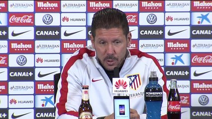 Simeone contento de que el equipo siga creciendo