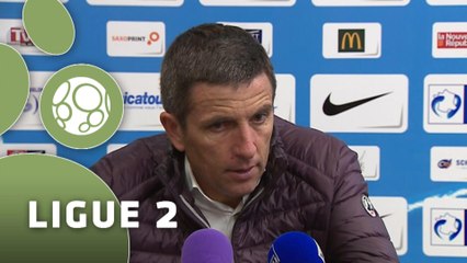 Conférence de presse Tours FC - GFC Ajaccio (2-1) : Alexandre DUJEUX (TOURS) - Thierry LAUREY (GFCA) - 2014/2015