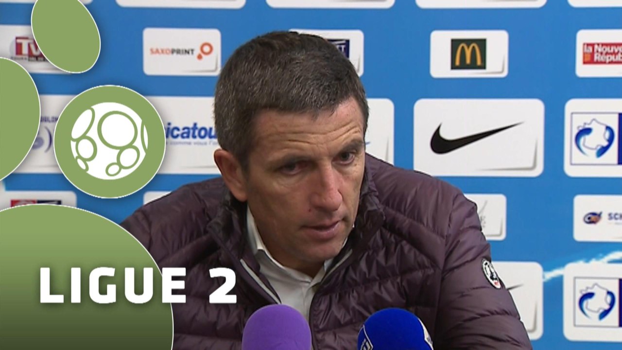 Conférence de presse Tours FC - GFC Ajaccio (2-1) : Alexandre DUJEUX (TOURS) - Thierry LAUREY (GFCA) - 2014/2015