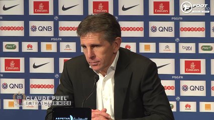La réaction de Claude Puel après PSG - Nice
