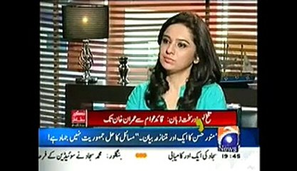 Hasan Nisar Slapping on criminal faces of   PPP & PML N for criticizing Imran Khan.
