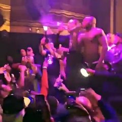 Busta Rhymes Falls Off Stage During Concert