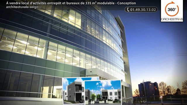 Á vendre local d'activités entrepôt et bureaux de 335 m² modulable - Conception architecturale s