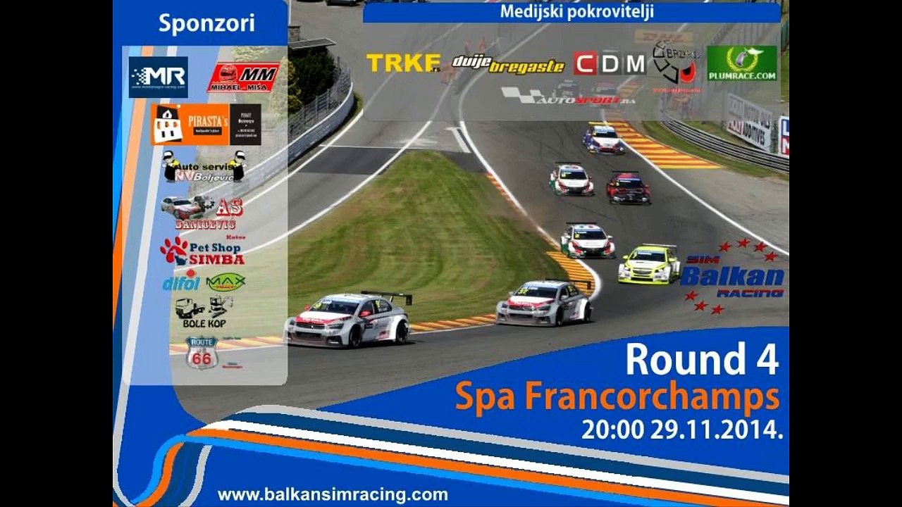 BalkanSimRacing-Spa Francorchamps,Belgium