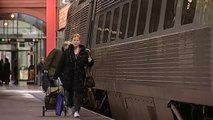 Bad bad day for this guy! Hilarious reaction in front of the train he just missed