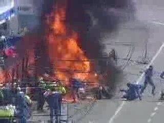 Feu a la benetton de joos verstappen