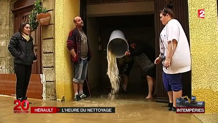 Hérault : après les inondations, place au nettoyage