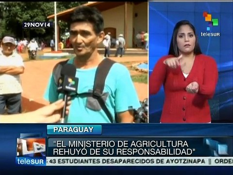 Campesinos de Paraguay piden apoyo al gobierno ante las malas cosechas