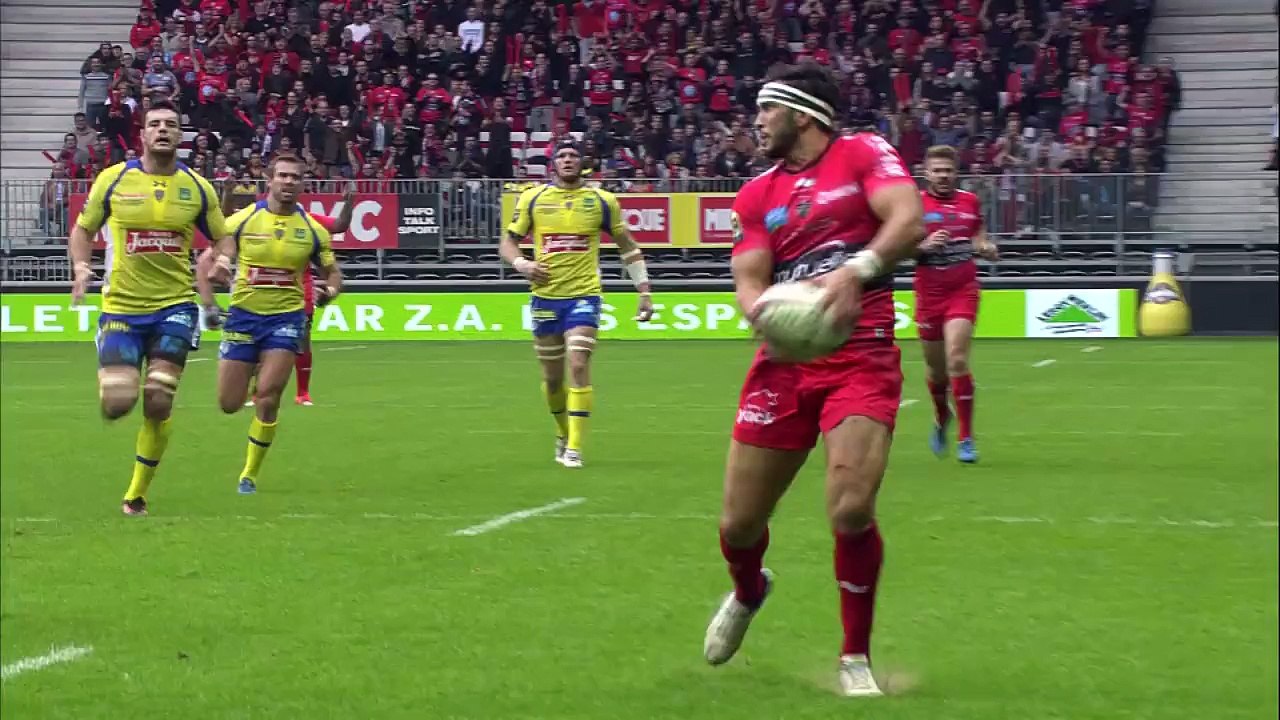 TOP14 - Toulon-Clermont: Essai 1 David Smith (TLN) - J12 - Saison 2014/2015