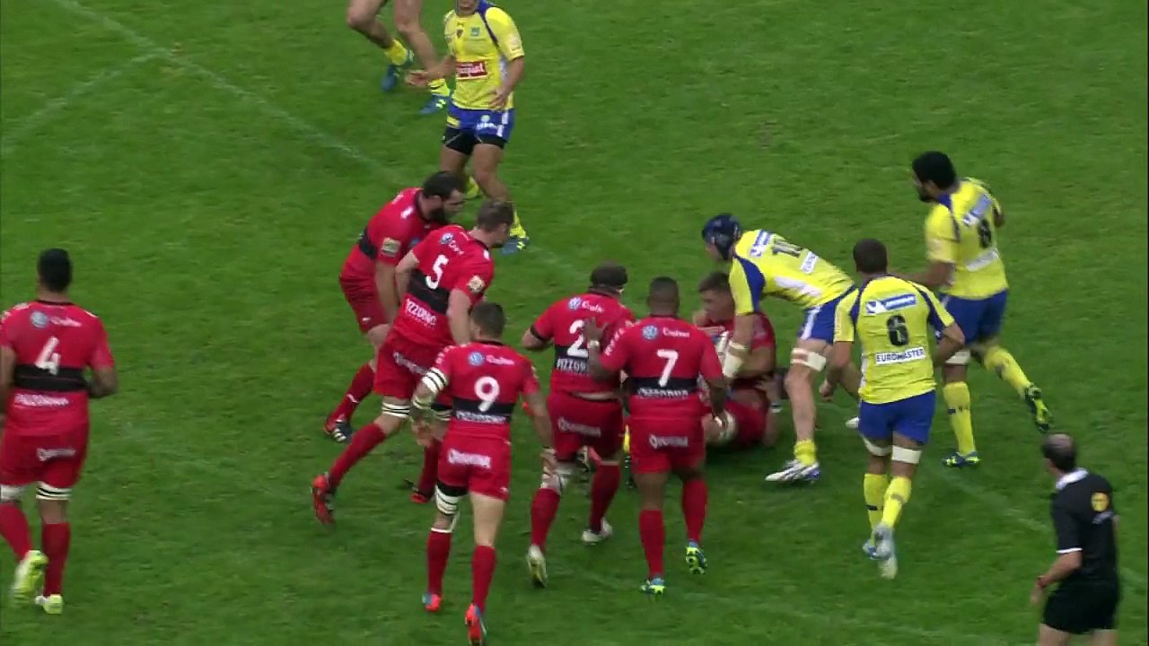 TOP14 - Toulon-Clermont: Essai Maxime Mermoz (TLN) - J12 - Saison 2014/2015