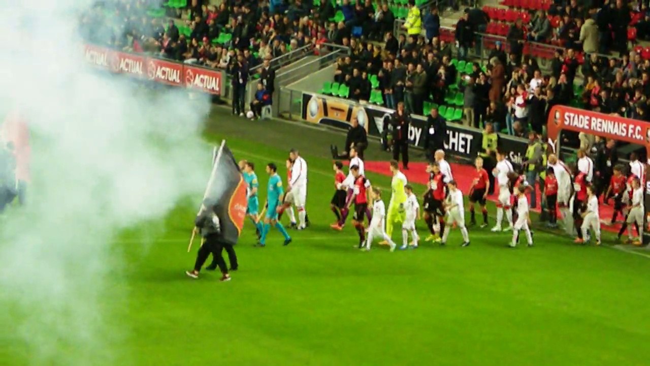 29/11/14 : SRFC-ASM : entrée des équipes