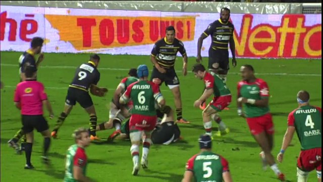 TOP14 - La Rochelle-Bayonne: Essai Charles Ollivon (BAY) - J12 - Saison 2014/2015