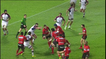 TOP14 - Oyonnax-Bordeaux: Essai Yves Donguy (OYO) - J12 - Saison 2014/2015
