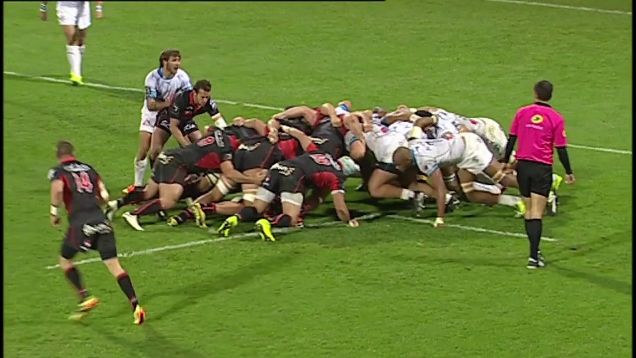 TOP14 - Lyon-Montpellier: Essai Mosese Ratuvu (LYO) - J12 - Saison 2014/2015