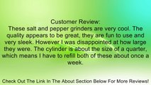 Pump & Grind Stainless Salt or Pepper Grinders, by Grind Gourmet Review