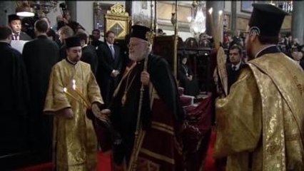 Papa, Fener Rum Patrikhanesi'nde Ayine Katıldı (1)