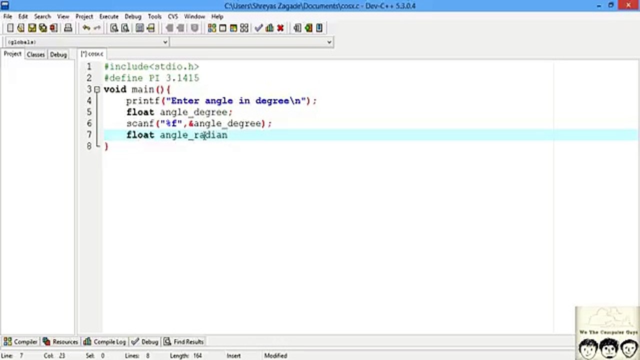 C Practical and Assignment Programs-cos(x) Lecture# 10