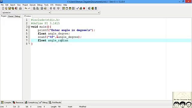 C Practical and Assignment Programs-cos(x) Lecture# 10