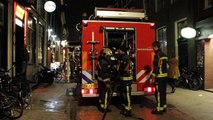 Beelden: Doeken in brand bij studentenvereniging - RTV Noord