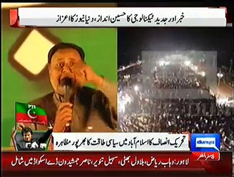 Ariel View Of PTI Jalsa Islamabad