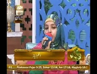 Anam ayaz live ramadan 2014 program ary qtv
